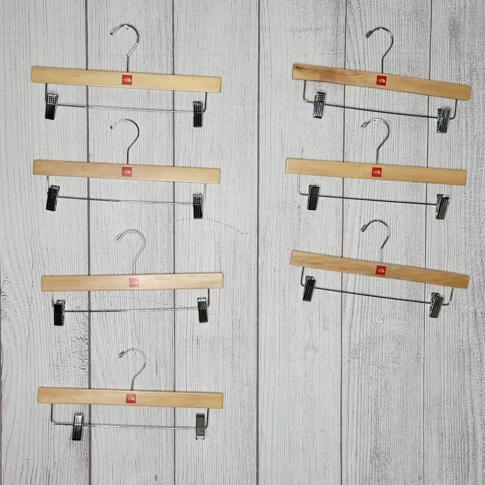 Lot of 7 - The North Face Wooden Pants Hangers